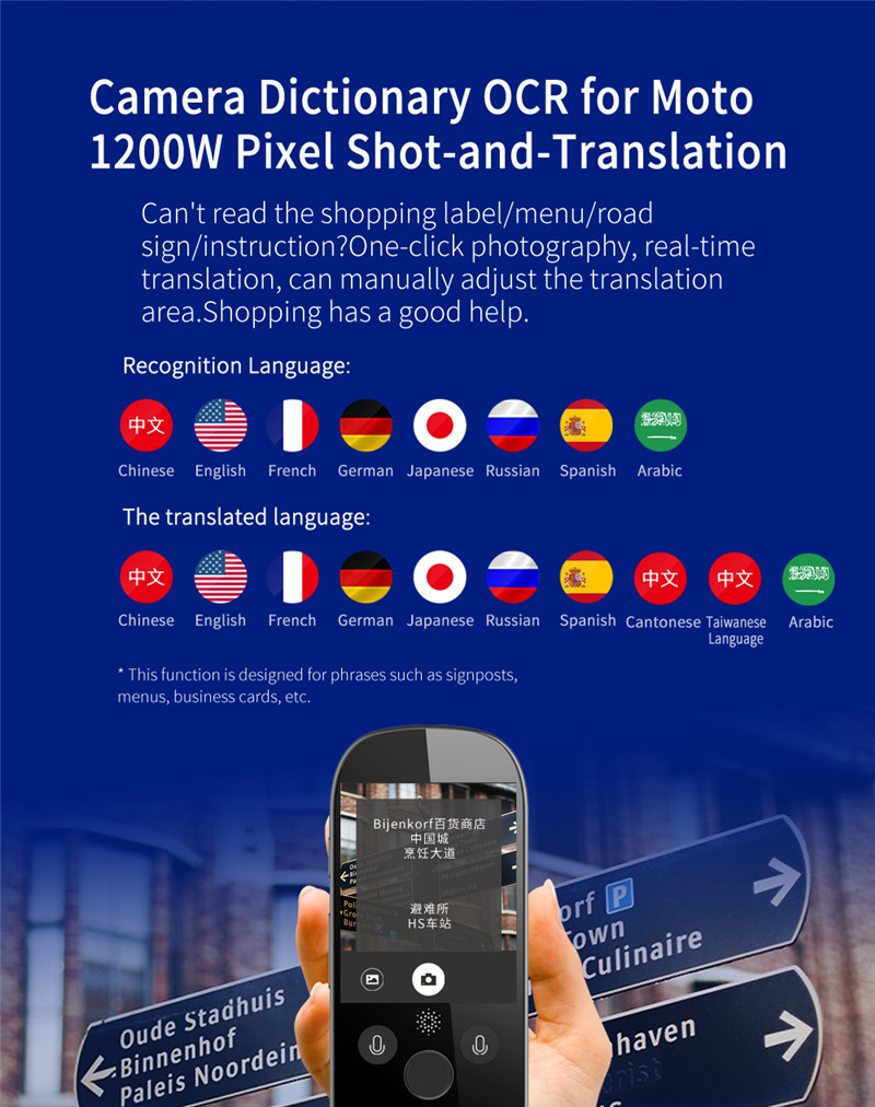 Portable Bluetooth Text Real Time Voice Translator