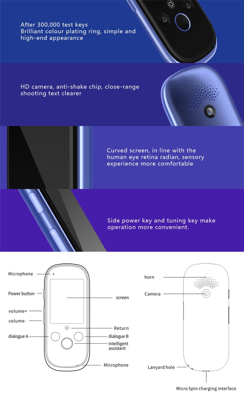 Portable Bluetooth Text Real Time Voice Translator