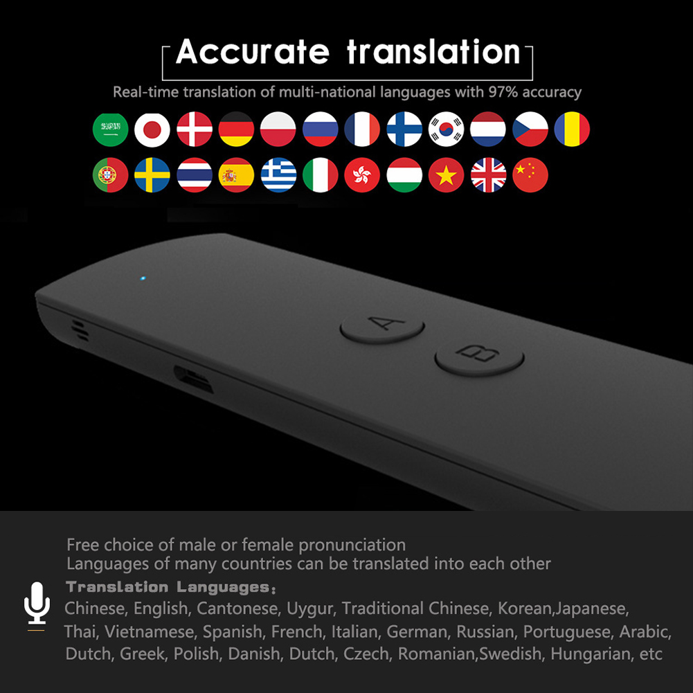 Portable Real Time Voice Translator 25 Languages Translation