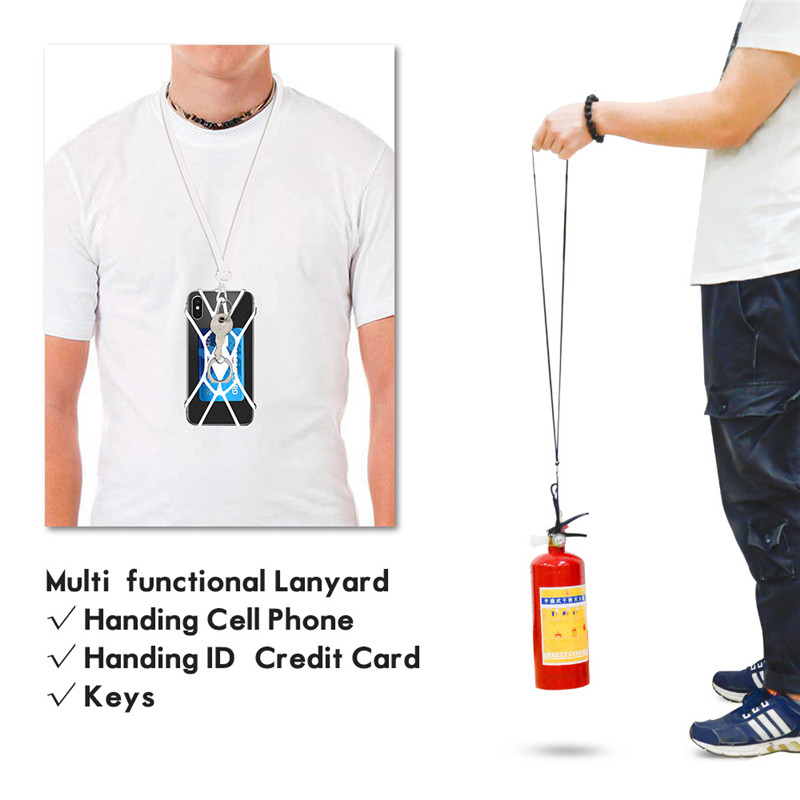 Cell Phone Neck Strap Silicone Lanyard With Finger Ring Holder Cell Phone Neck Strap Silicone Lanyard With Finger Ring Holder