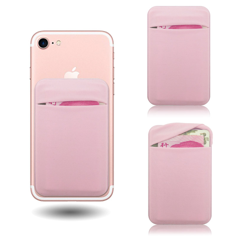 Elastic Stretch Lycra Adhesive Cell Phone ID Credit Card Holder Elastic Stretch Lycra Adhesive Cell Phone ID Credit Card Holder