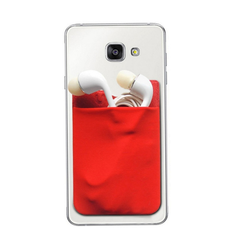 Elastic Stretch Lycra Adhesive Cell Phone ID Credit Card Holder Elastic Stretch Lycra Adhesive Cell Phone ID Credit Card Holder