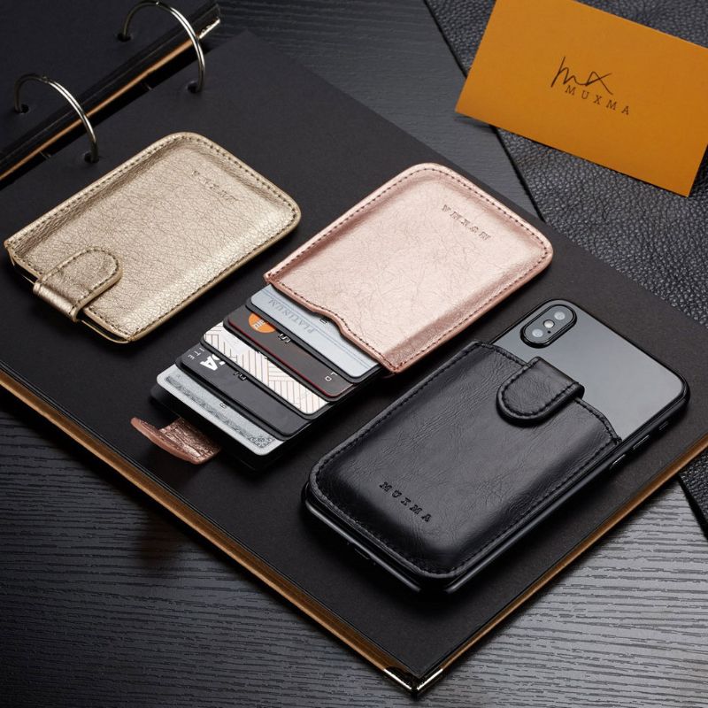 Adhesive Cell Phone PU Leather Wallet Holder Case Pouch Sticker Adhesive Cell Phone PU Leather Wallet Holder Case Pouch Sticker