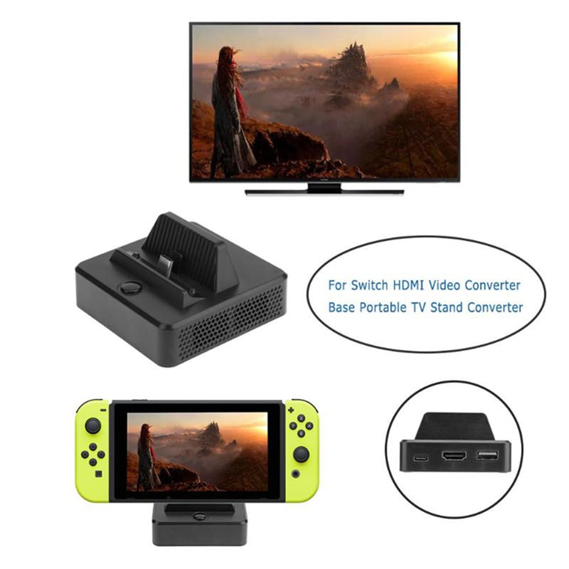 converter video dock station TV bottom for nintendo switch