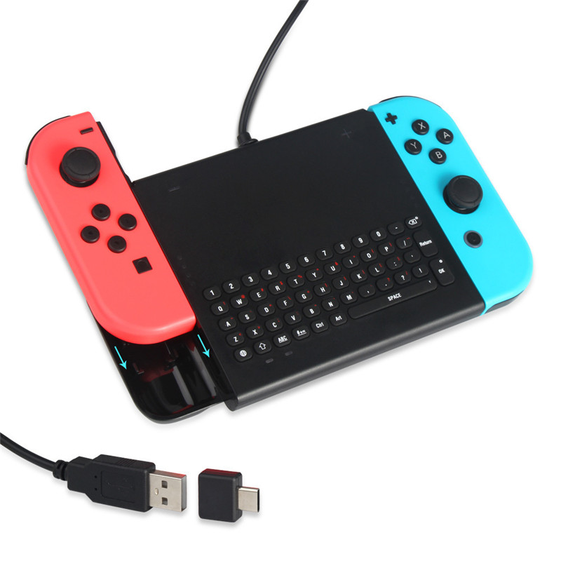 wired game keyboard for nintendo switch joy con