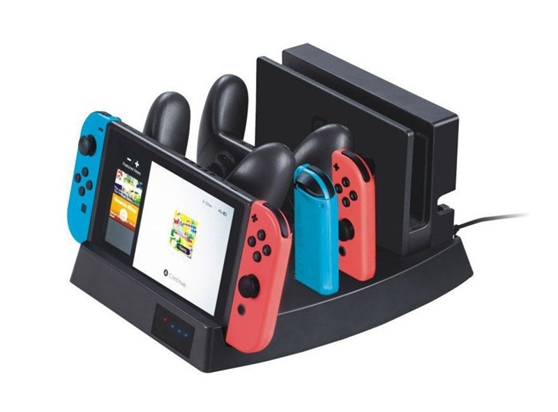 charging dock station stand for nintendo switch console joy con