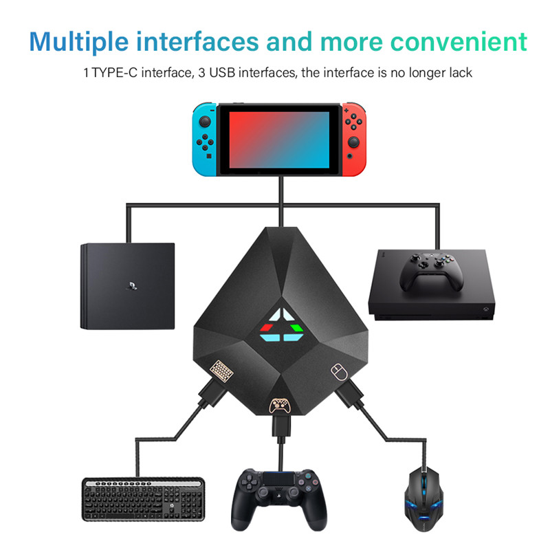 keyboard and mouse converter adapter for nintend switch PS4 PS3 XBox One/360