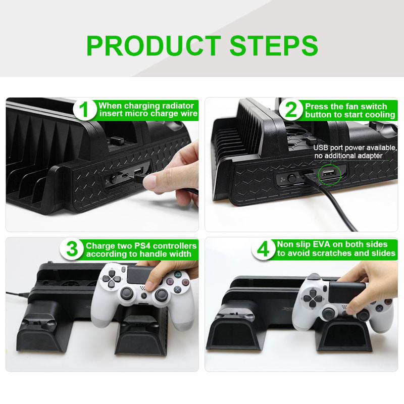 ps4 vertical stand with cooling fan dual controller charging station playstation 4 ps4 vertical stand with cooling fan dual controller charging station playstation 4