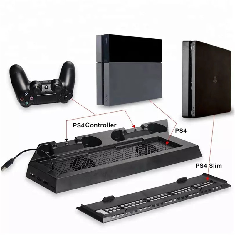 playstation PS4 cooling fan charging dock vertical stand