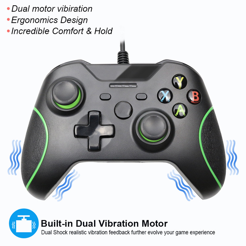 USB wired consoles controller gamepads for Xbox One Slim