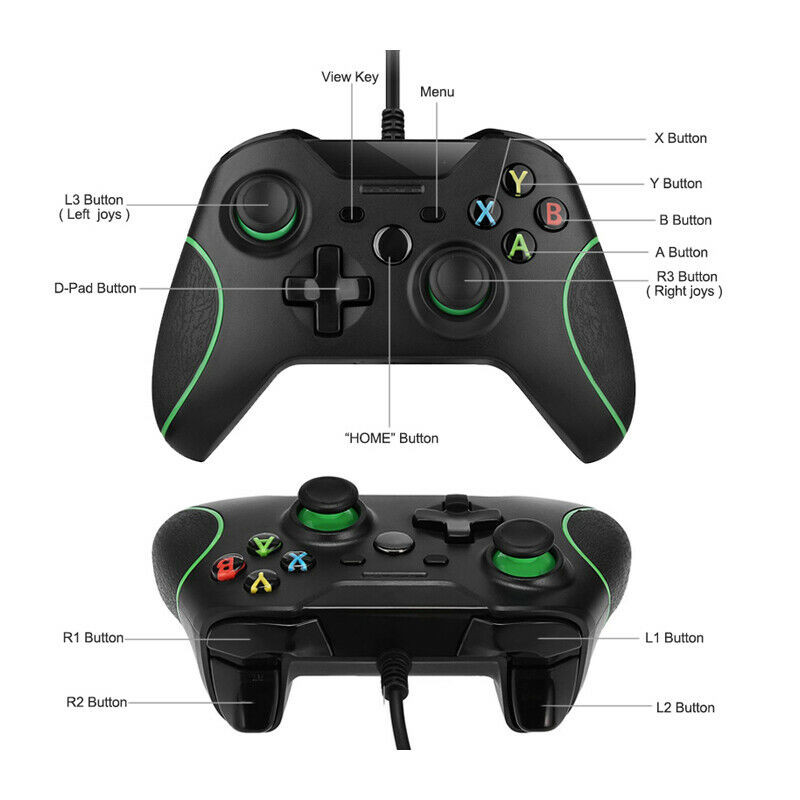 USB wired consoles controller gamepads for Xbox One Slim