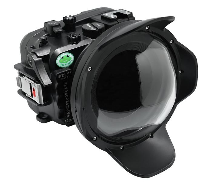 6 inch wide angle dry lens dome for Canon M6 Mark ii underwater housing waterproof case