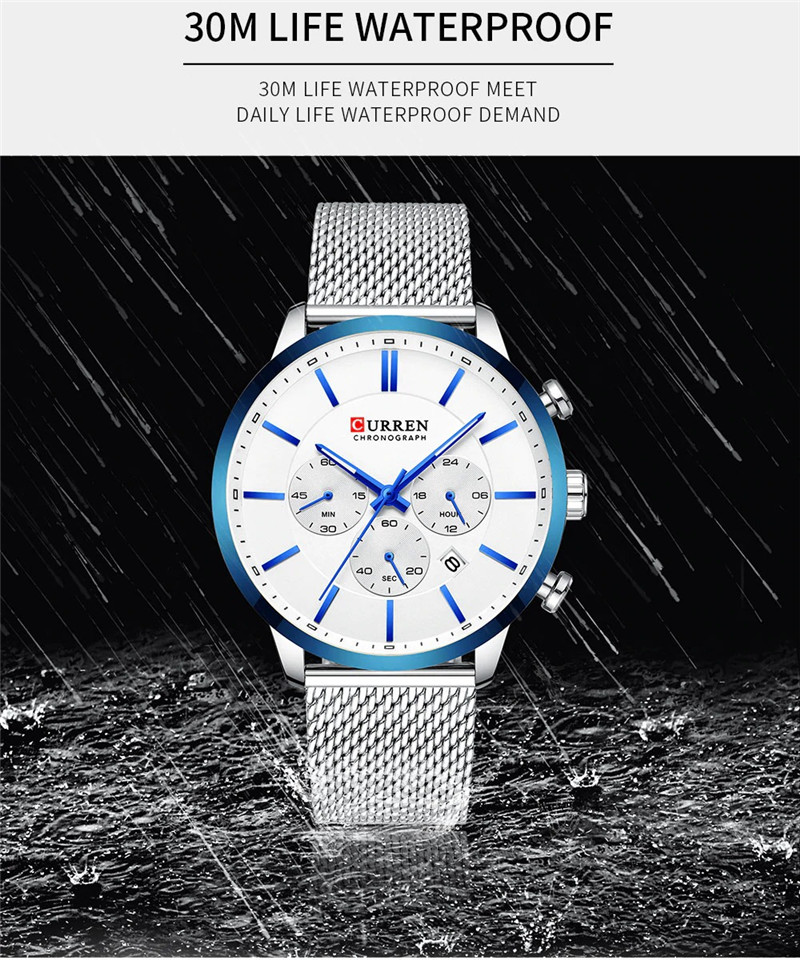CURREN 8340 men's chronograph quartz watch