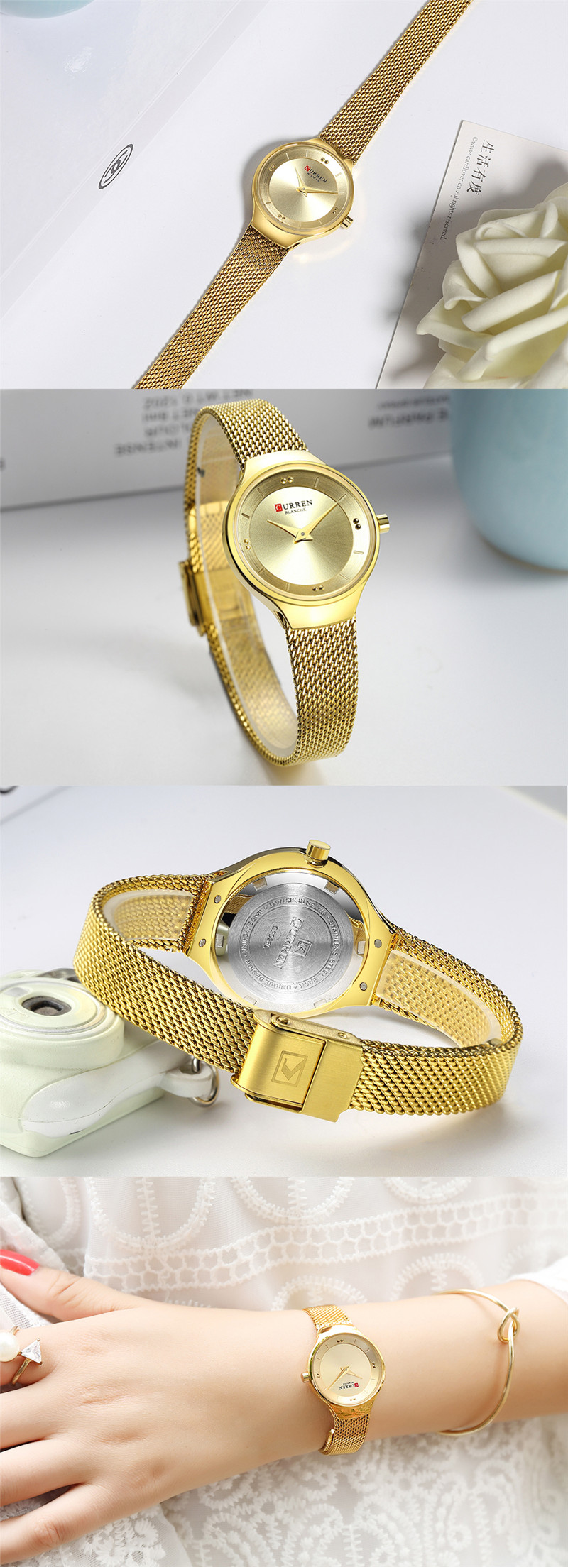 CURREN 9028 women's quartz watch bracelet watches
