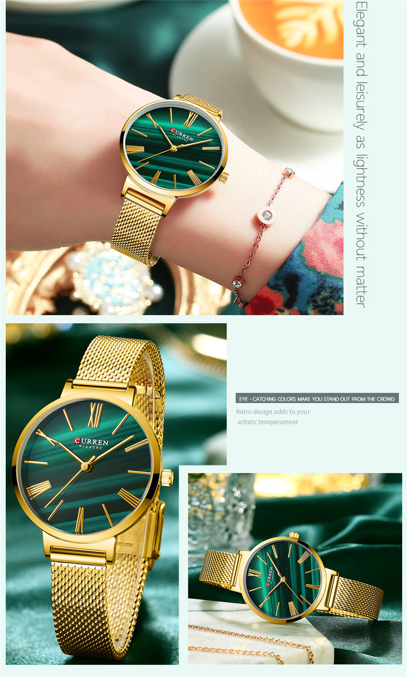 CURREN 9076 women quartz watch bracelet watches