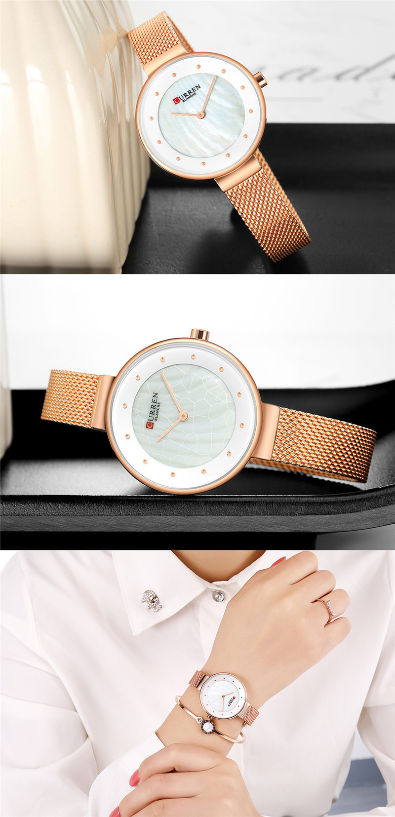 CURREN 9032 women quartz watch bracelet watches