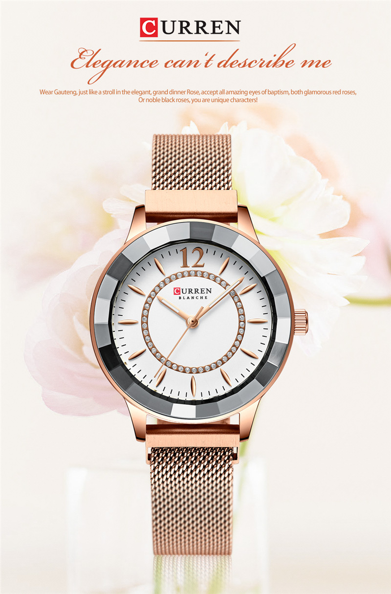 CURREN 9066 women quartz watch bracelet watches