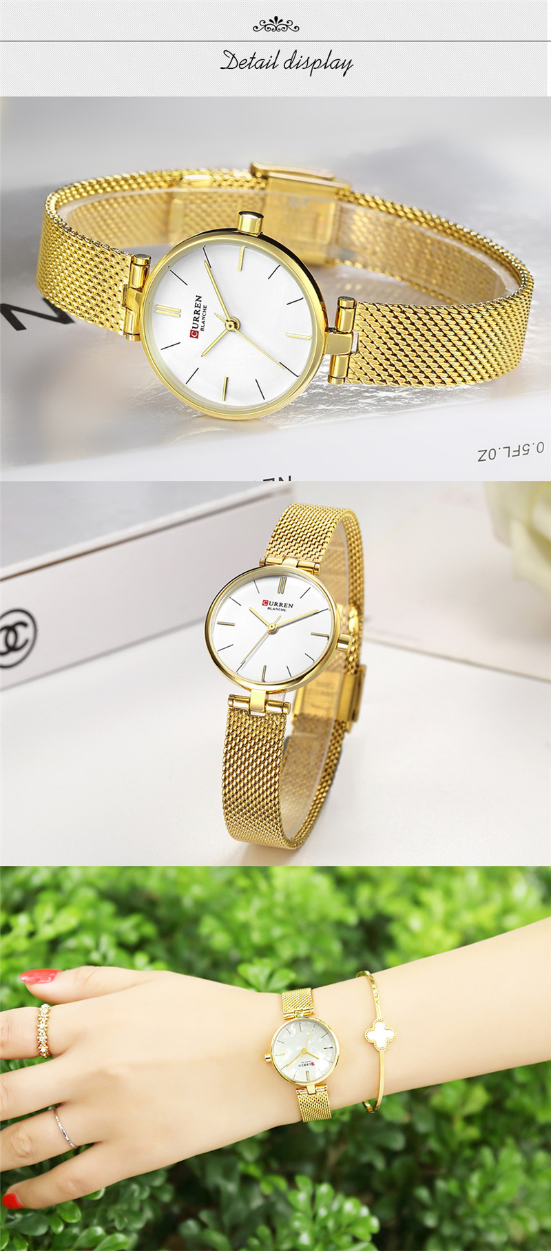 CURREN 9038 women quartz watch bracelet watches