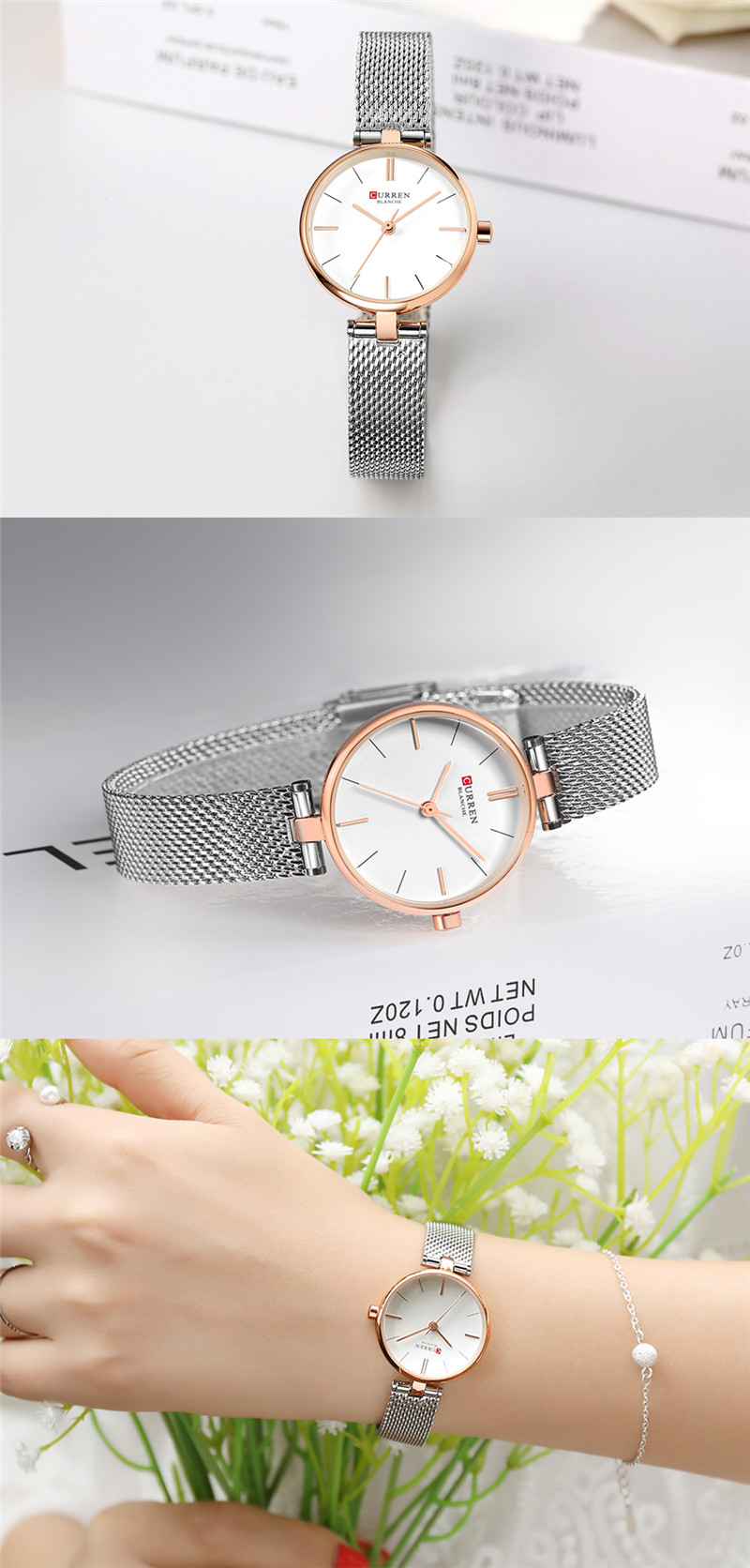 CURREN 9038 women quartz watch bracelet watches