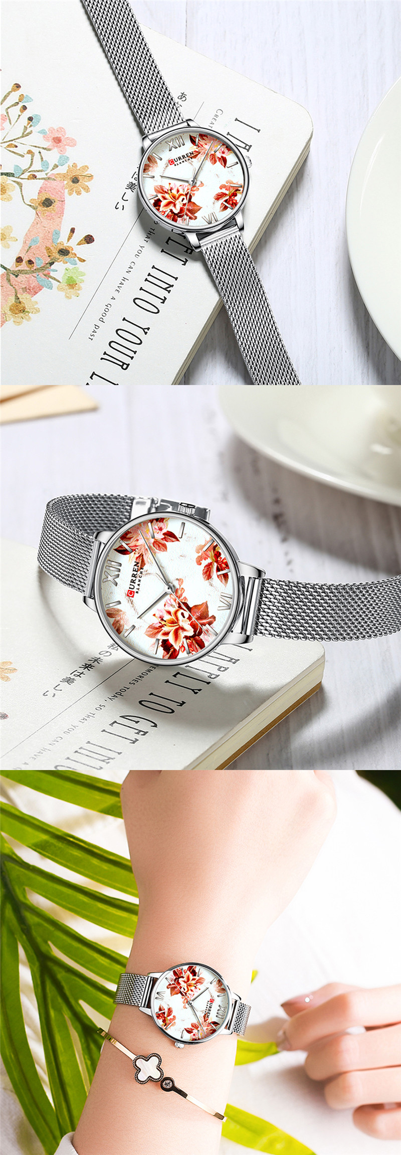 CURREN 9060 women quartz watch bracelet watches