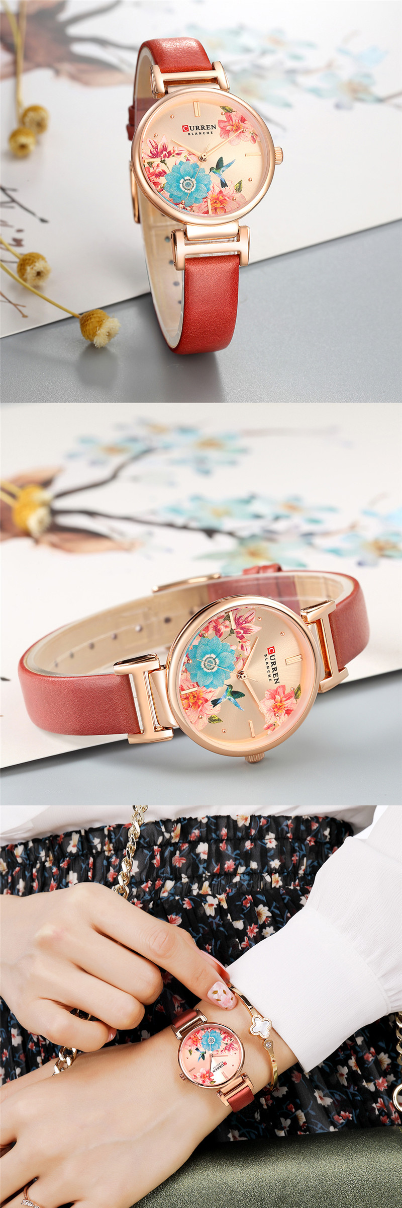 CURREN 9053 women quartz watch bracelet watches