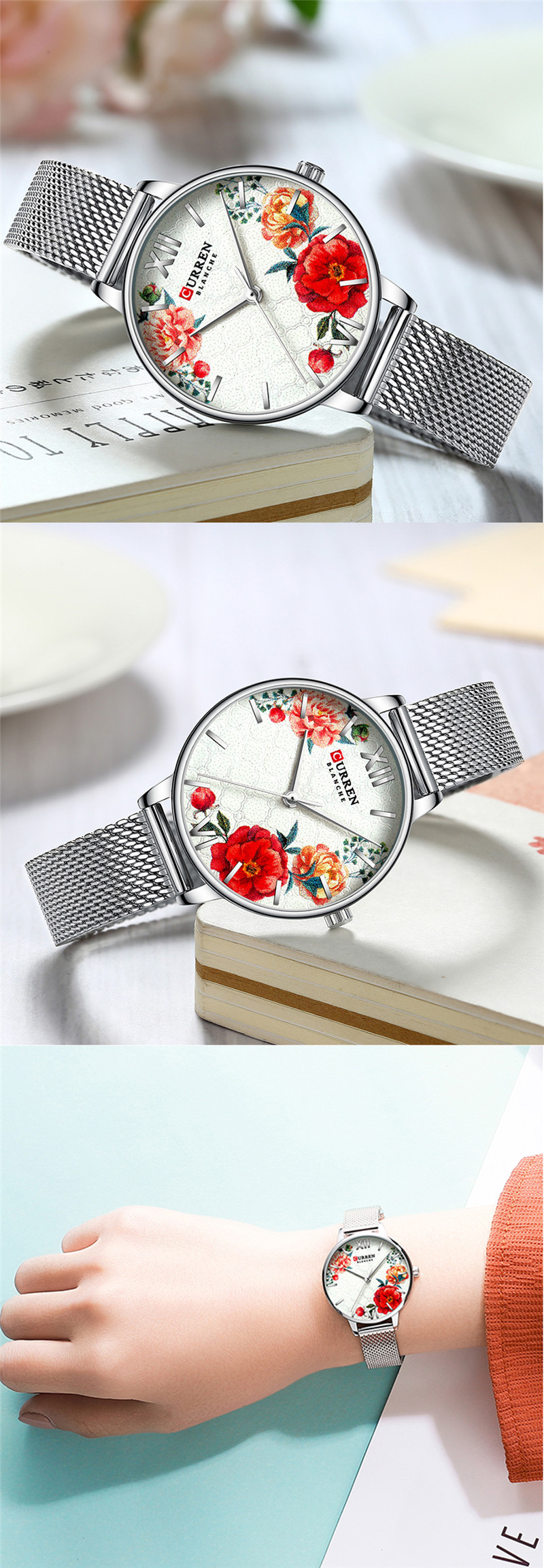 CURREN 9060 women quartz watch bracelet watches