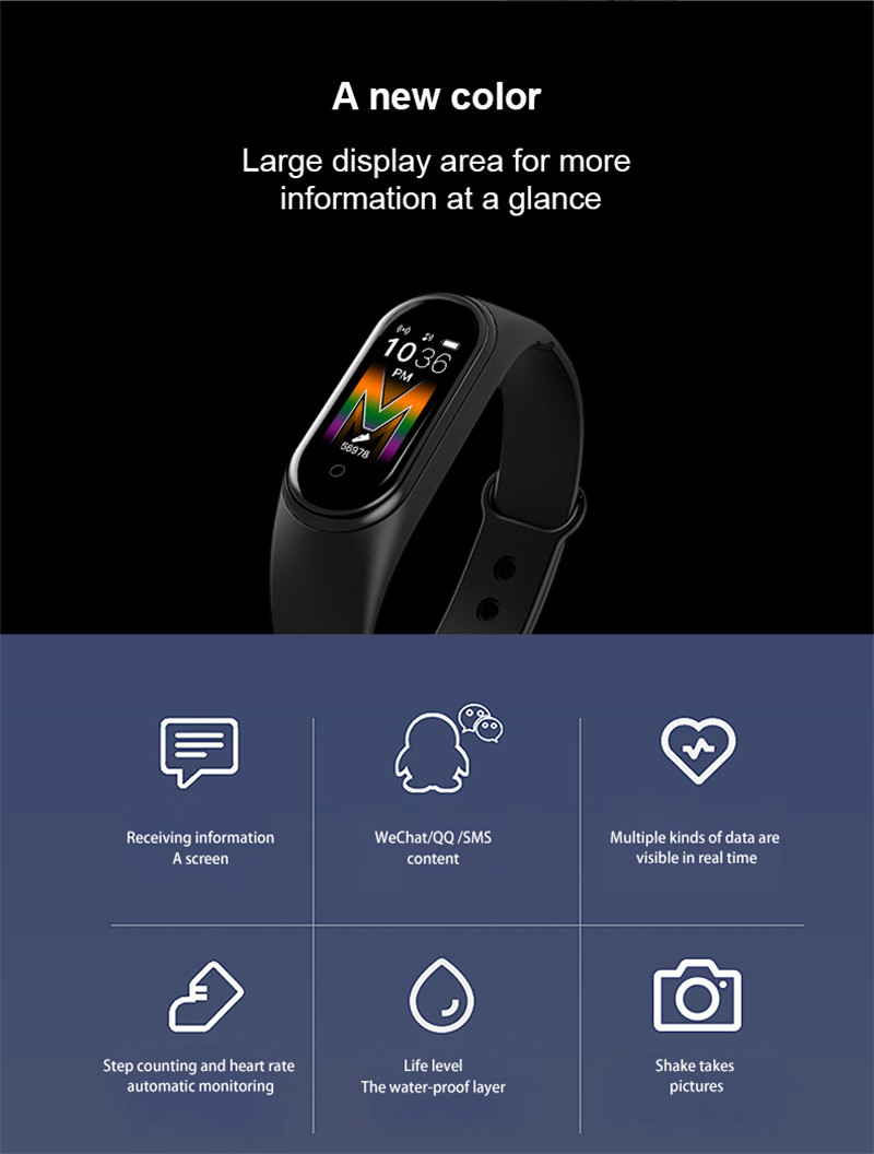 M5 smart watch bluetooth call sports bracelet M5 smart watch bluetooth call sports bracelet