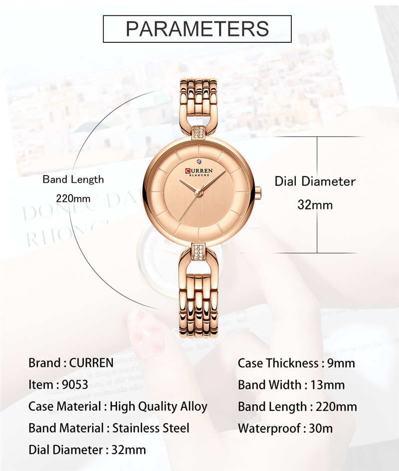 CURREN 9052 women quartz watch lady bracelet watches