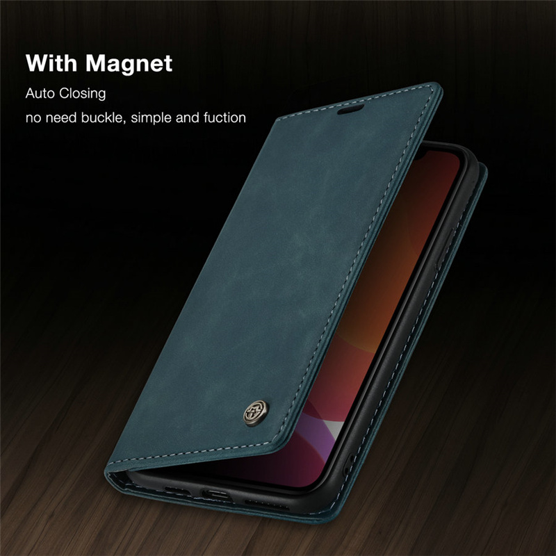 retro card slots leather wallet case for iPhone 11 pro max