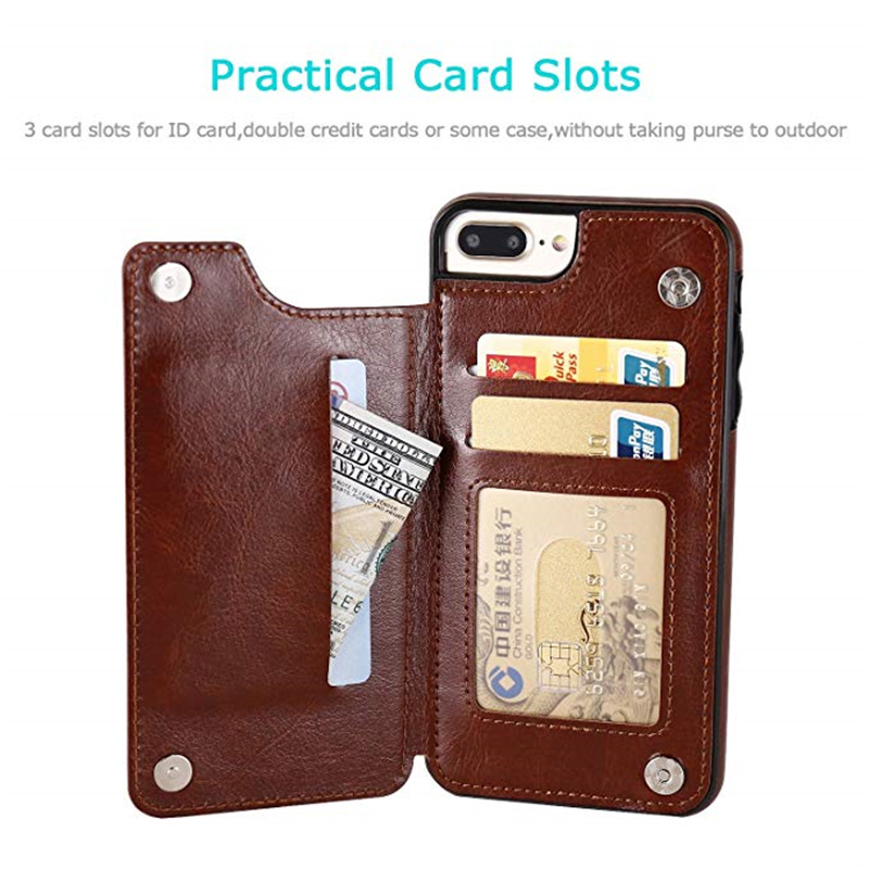 Slim Leather Cover Wallet Case For iPhone 12 11 pro max 8 7 6 plus