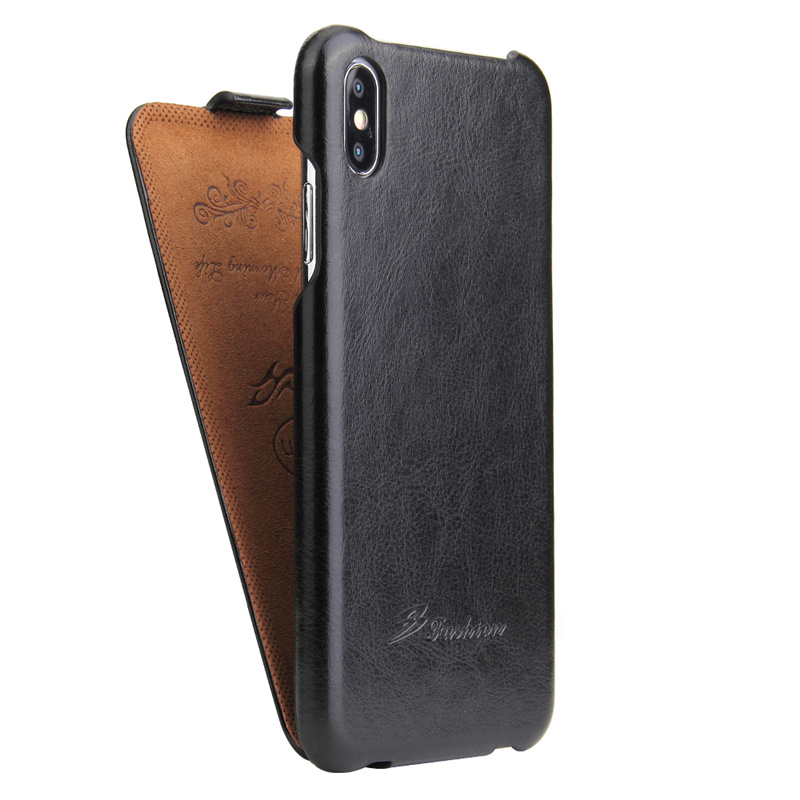 vertical flip leather case cover pouch for iPhone 7 8 X XS Max XR