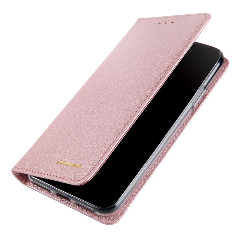 silk PU leather magnetic flip wallet case for iPhone 12 11 pro max 8 7 6 plus C22