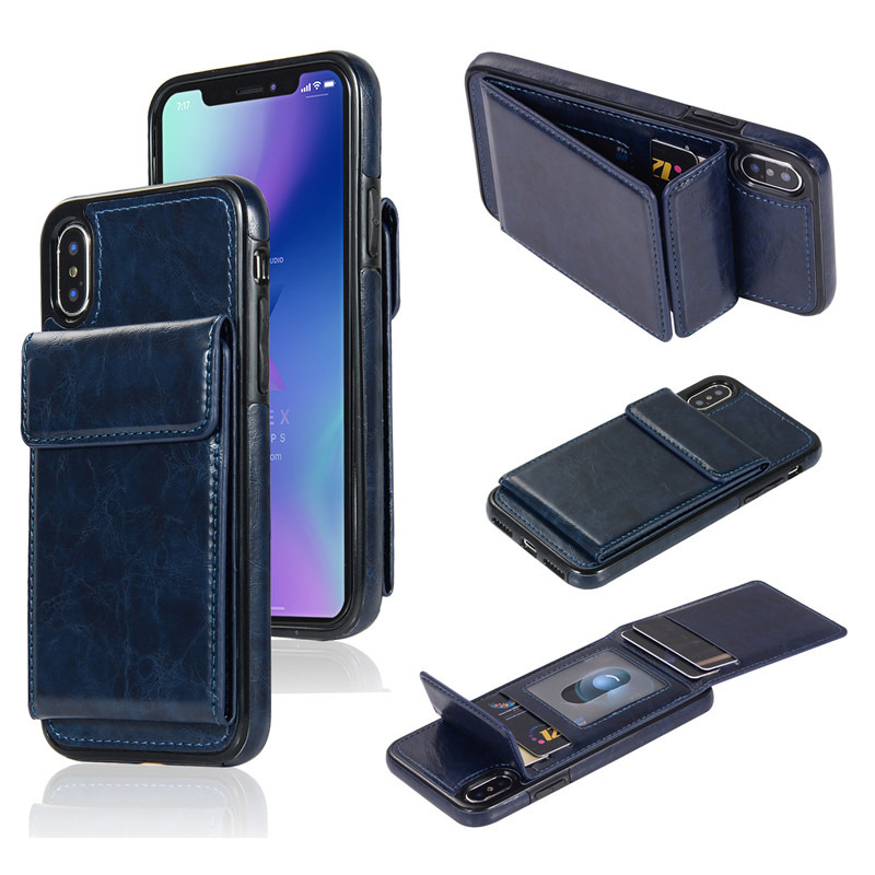 leather back cover wallet case for iPhone 11 pro max 8 7 6 plus C23