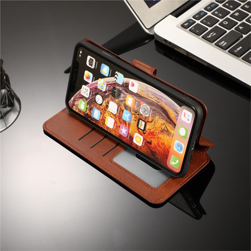 flip leather wallet case For iPhone 12 11 pro max 8 7 6 plus C24