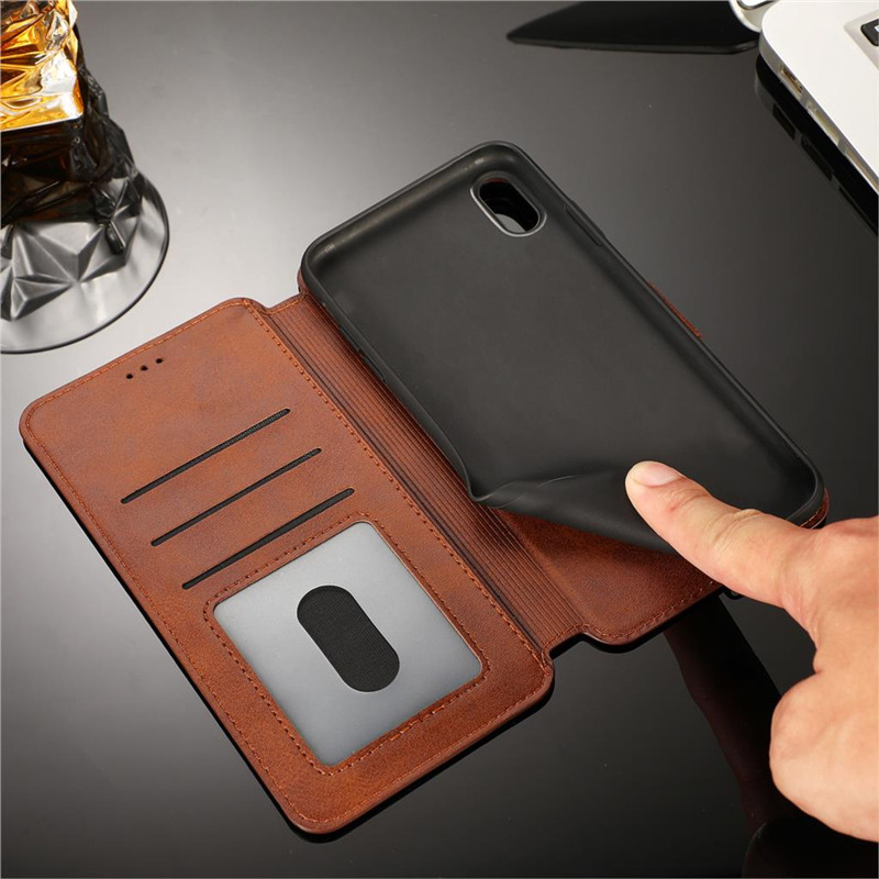 flip leather wallet case For iPhone 12 11 pro max 8 7 6 plus C24