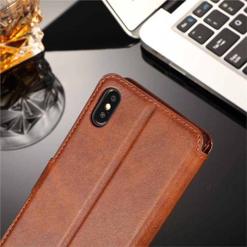 flip leather wallet case For iPhone 12 11 pro max 8 7 6 plus C24