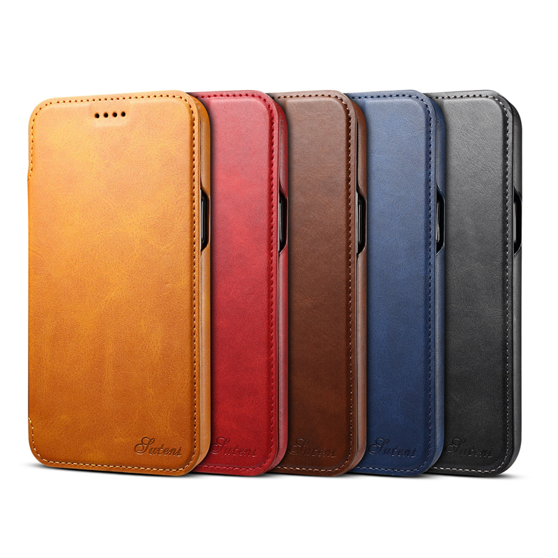 leather wallet case For iPhone 12 11 pro max 8 7 6 plus C29