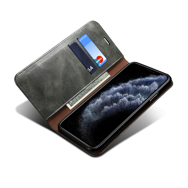 business leather flip wallet case for iPhone 12 11 pro max 8 7 6 plus C31