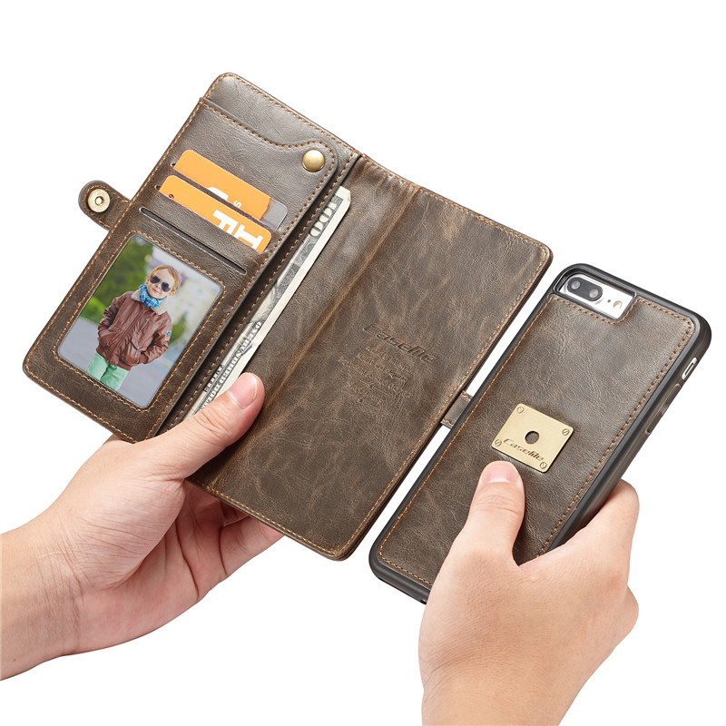flip leather wallet case pouch for iPhone 11 pro max 8 7 6 plus C48