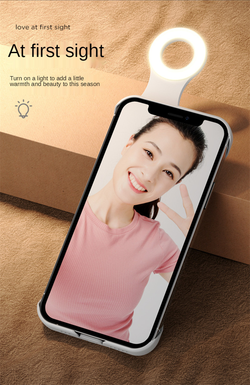 ring flash fill light case for iPhone 12 11 Pro Max 12Pro X Xs Max