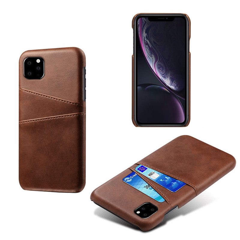back slim cover leather wallet case for iPhone 12 11 pro max 8 7 6 plus c55
