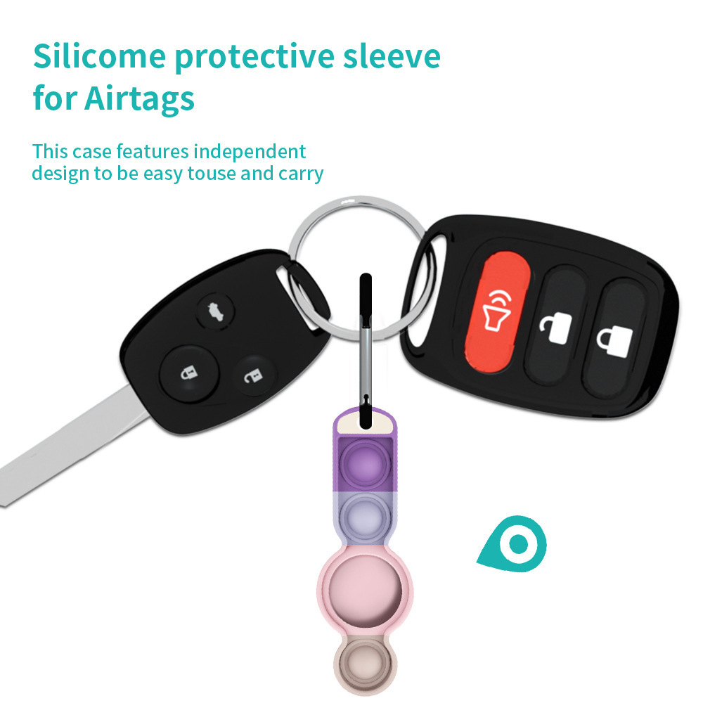silicone half-pack protective cover case for airtag