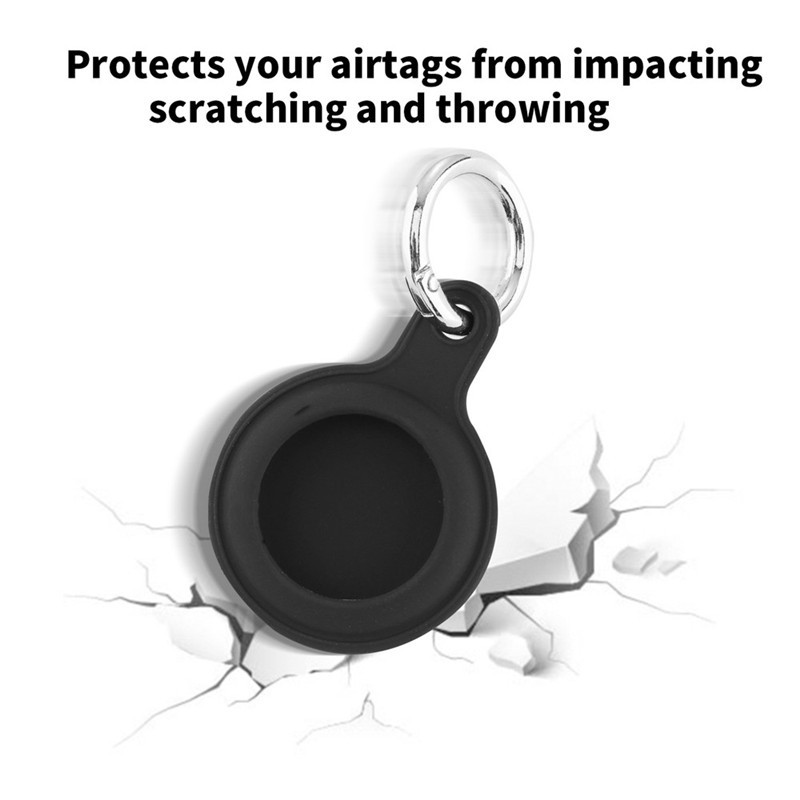 round silicone protector shell sleeve for airtag