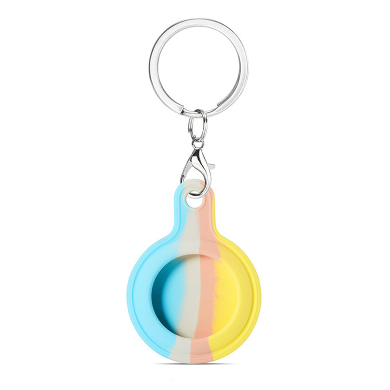 rainbow keychain silicone protective case cover for AirTag