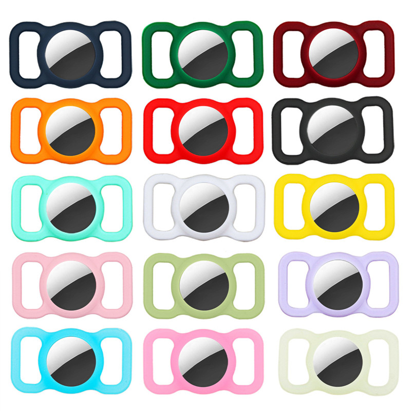 pet dog loop holder collar for AirTag rainbow pet dog loop holder collar for AirTag