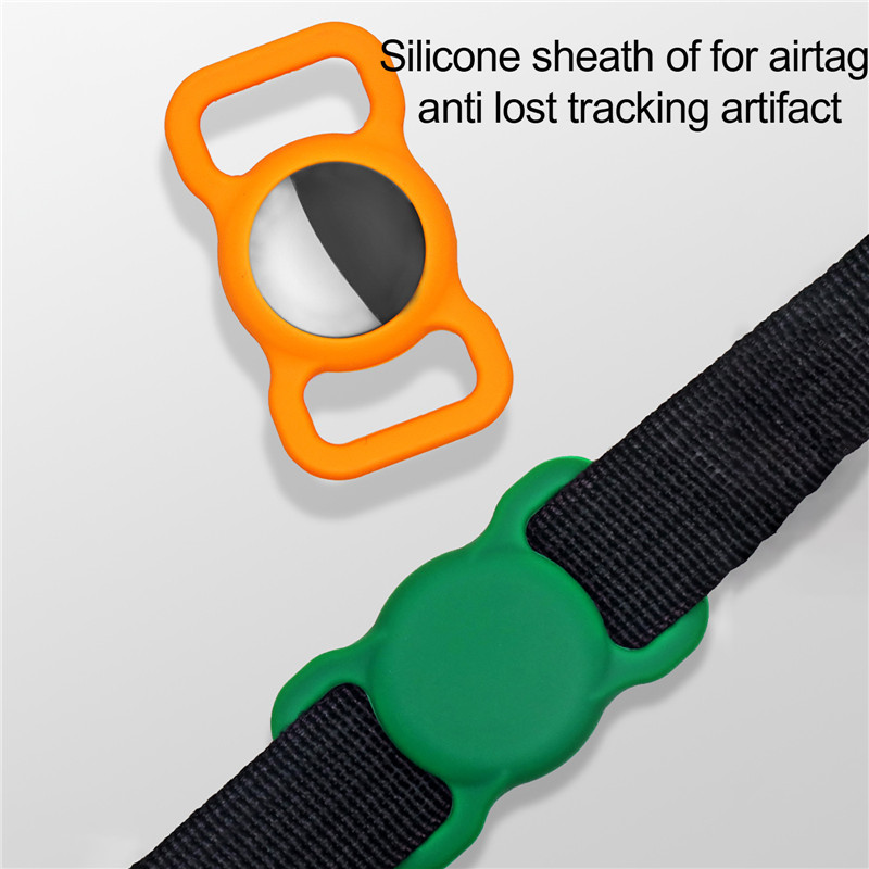 pet dog loop holder collar for AirTag rainbow pet dog loop holder collar for AirTag