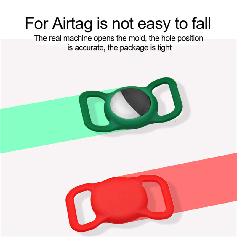 pet dog loop holder collar for AirTag rainbow pet dog loop holder collar for AirTag