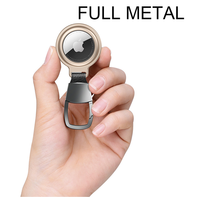 metal magnet airtag keychain case