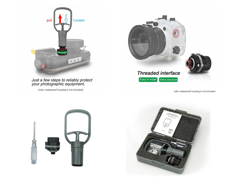 VPS-100 Pre-Dive vacuum leak check system for Sony a7R V housing