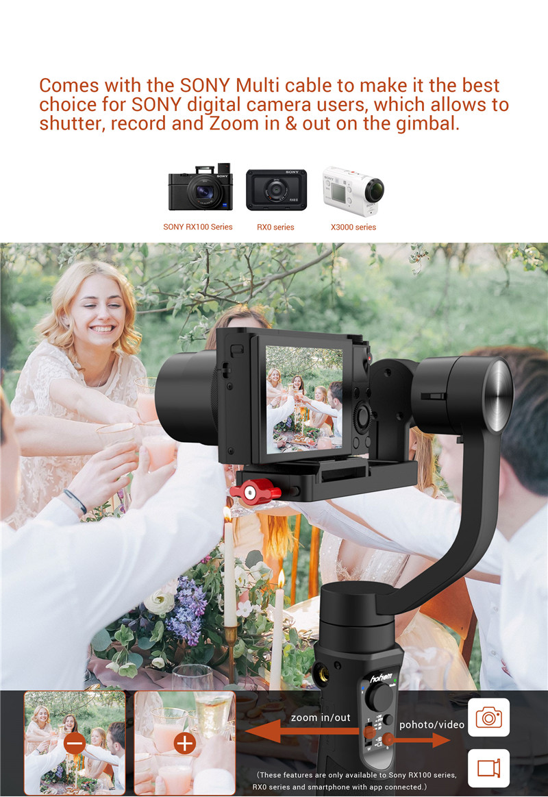 hohem iSteady Multi 3-Axis Handheld Stabilizing Gimbal Stabilizer hohem iSteady Multi 3-Axis Handheld Stabilizing Gimbal Stabilizer